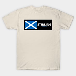 Stirling City with Scottish Flag T-Shirt